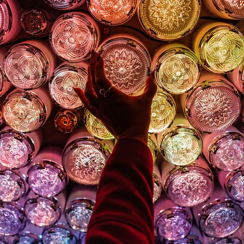 Picture of crystals in new constellation ball